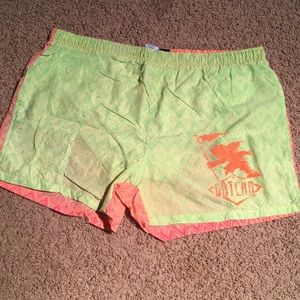 Vintage Gotcha beach swim trunks neon 36